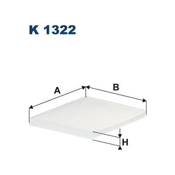 Ventilátor topení a klimatizace Filtr, vzduch v interiéru FILTRON K 1322
