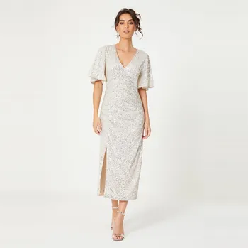 Dámské šaty Šaty Be You Silver 1035881 24 (5XL)