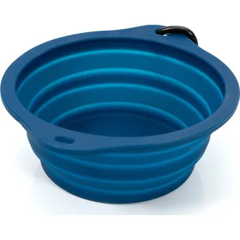 Miska pro psa Cestovní skládací miska pro psa Gloria Silikonový Aluminium Modrá (550 ml)