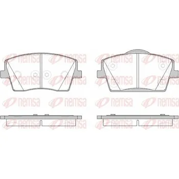 Brzdová destička Sada brzdových destiček, kotoučová brzda REMSA 1823.00