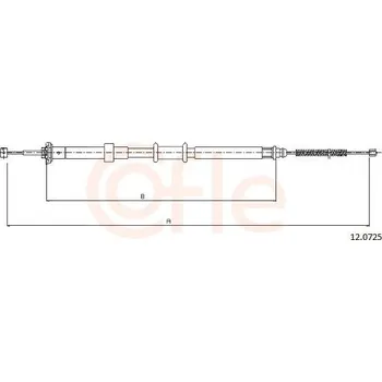 Auto-moto Tažné lanko, parkovací brzda COFLE 92.12.0725