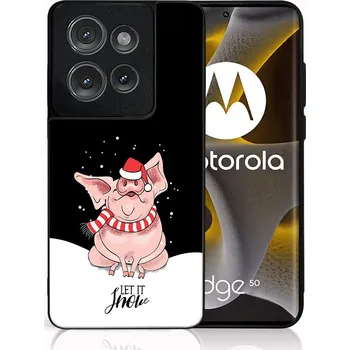 Vánoční dekorace VSECHNONAMOBIL 98647 MY ART Kryt s vánočním designem Motorola Edge 50 LET IT SNOW (075)