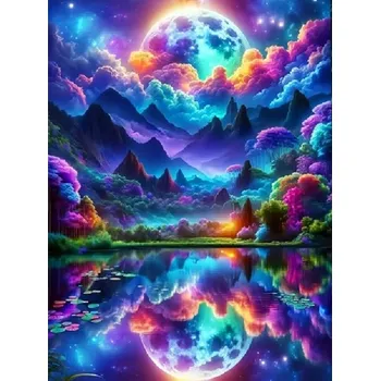 Diamantové malování HUACAN DIAMOND PAINTING - DIAMANTOVÁ MOZAIKA - MĚSÍC 12