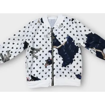 Dívčí mikina Dětská jarní mikina na zip Wednesday Barva: Bílá, Velikost: 6 let