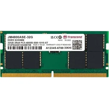 Operační paměť Transcend paměť 32GB SODIMM DDR5 4800 (JetRam) 2Rx8 2Gx8 CL40 1.1V + Doprava ZDARMA