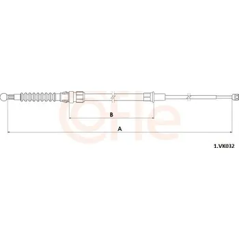 Auto-moto Tažné lanko, parkovací brzda COFLE 92.1.VK032