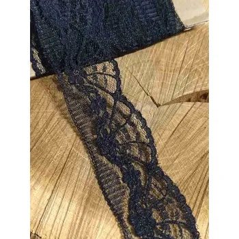 Krajka Silonová krajka šíře 33 mm barva černá