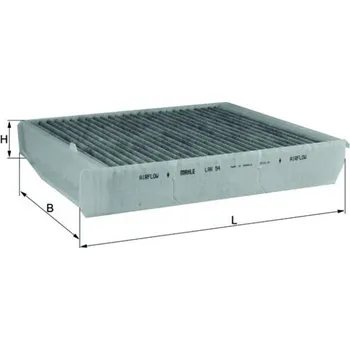 Ventilátor topení a klimatizace Filtr, vzduch v interiéru KNECHT LAK 54