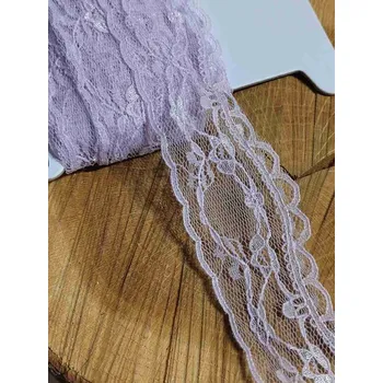 Krajka Silonová krajka šíře 43 mm barva fialková