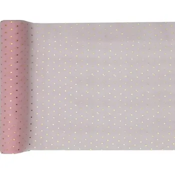 Prostěradlo Běžec na stůl odstíny růžové 300 x 26 cm