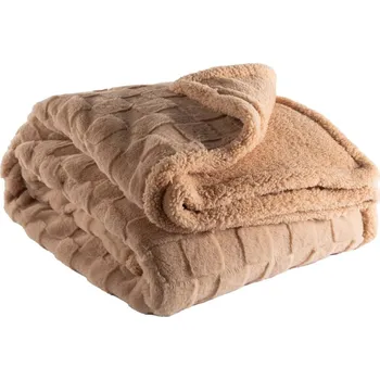 deka Hnědá deka z mikroplyše 150x200 cm Rava – Tiseco Home Studio ID_1695252
