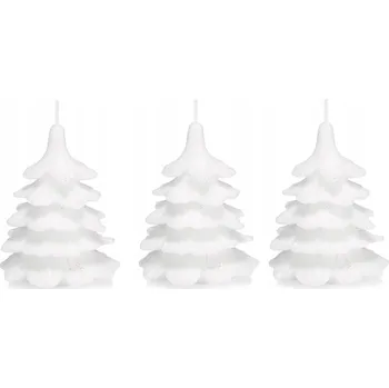 Svíčka Dekorativní parafinová svíčka bez vůně Drobo 3 ks