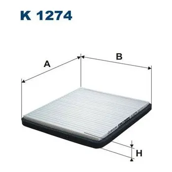 Ventilátor topení a klimatizace Filtr, vzduch v interiéru FILTRON K 1274