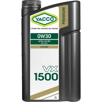 Autodíl Motorový olej YACCO VX 1500 0W-30, 2L