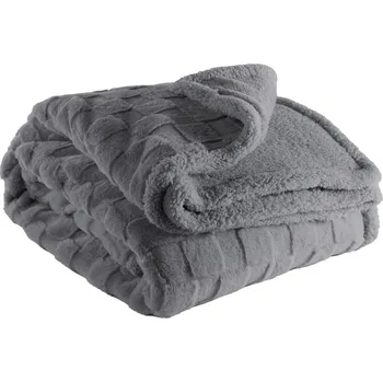 deka Šedá deka z mikroplyše 150x200 cm Rava – Tiseco Home Studio ID_1695220