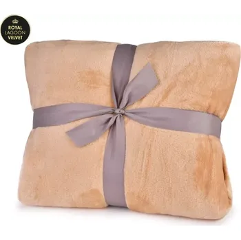 deka Přikrývka 150 x 200 cm ROYAL LAGOON VELVET, cappuccino