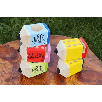 Dekorace do dětského pokoje Pastelkovník MINI Velikost: Mini 6 otvorů