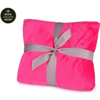 deka Přikrývka 150 x 200 cm ROYAL LAGOON VELVET, purpurově růžová