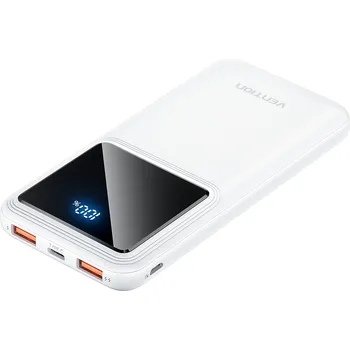 Powerbanka Powerbanka Vention 10000mAh 22.5W Portable Power Bank White