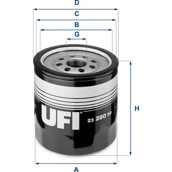 Olejový filtr Olejový filtr UFI 23.280.00