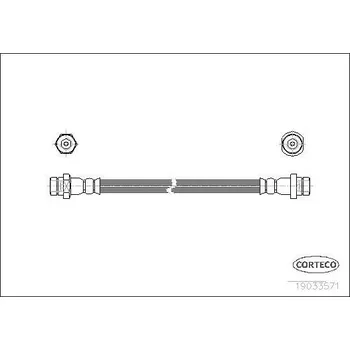 Brzdová hadice Brzdová hadice CORTECO 19033571