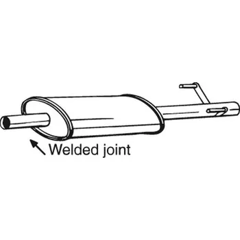 Tlumič výfuku Střední tlumič výfuku BOSAL 175-421