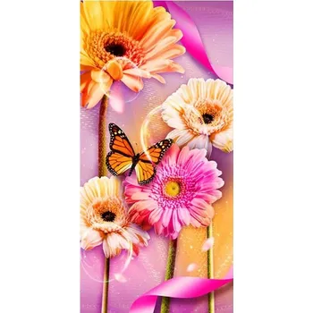 Mozaiková sada HUACAN DIAMOND PAINTING - DIAMANTOVÁ MOZAIKA - KVĚTINA 05