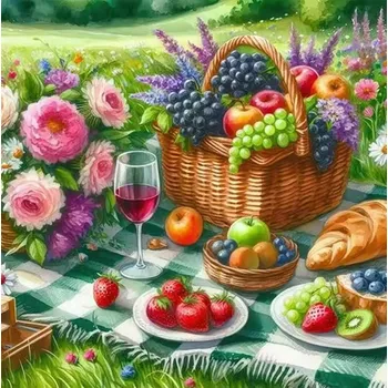 Diamantové malování HUACAN DIAMOND PAINTING - DIAMANTOVÁ MOZAIKA - V KOŠÍKU 03