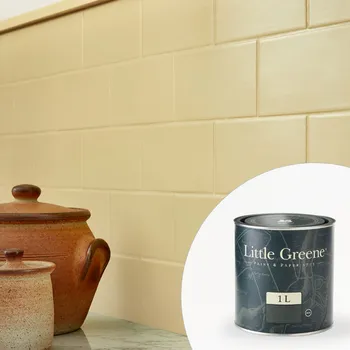 Speciální výtvarná barva Little Greene Barva na kachličky - Polomatná vysoce odolná - 1L - Intelligent Floor Paint Vyberte odstín:: Inner Shell II (10)