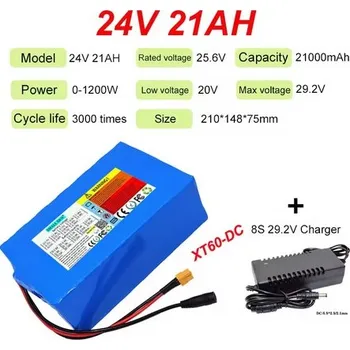 Akumulátor 24V 21Ah LiFePO4 8S-32700 s BMS pro skuter vozik
