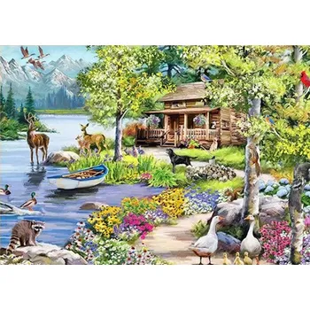 Mozaiková sada HUACAN DIAMOND PAINTING - DIAMANTOVÁ MOZAIKA - STAVENÍ 06