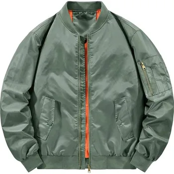 Pánská softshellová bunda Pánská bunda bomber pilot bez kapuce Barva: Světle zelená, Velikost: 5XL