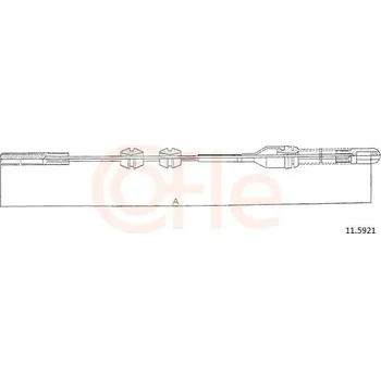 Auto-moto Tažné lanko, parkovací brzda COFLE 11.5921