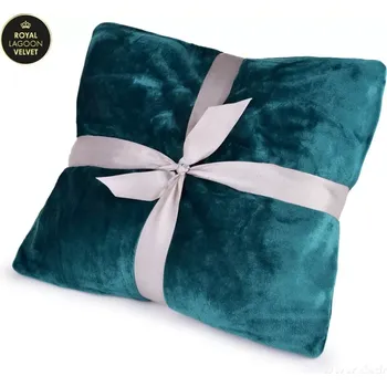 deka Přikrývka 150 x 200 cm ROYAL LAGOON VELVET, petrolejová