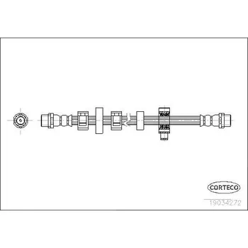 Brzdová hadice Brzdová hadice CORTECO 19034272