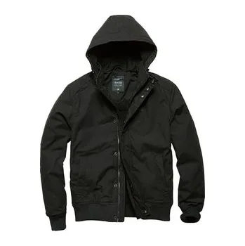 Pánský kabát Bunda Vintage Industries Hudson - černá, XL