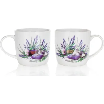 hrnek 360ml LAVENDER keramický (2ks)