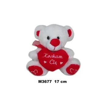 plyšák Miś z sercem 17cm