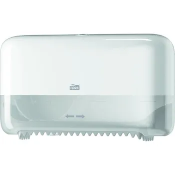 Zásobník na papírové ručníky Zásobník Tork na toaletní papír v roli bez dutinek Twin Mid-size bílý T7 558040