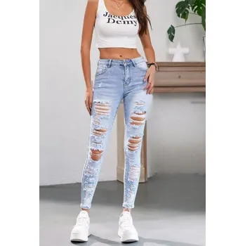 Pánské džíny Jeans sv. modré trhané Jeans: S/36