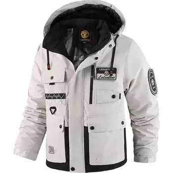 Pánský zimní kabát Pánská zimní bunda ND790 Barva: Bílá, Velikost: XL