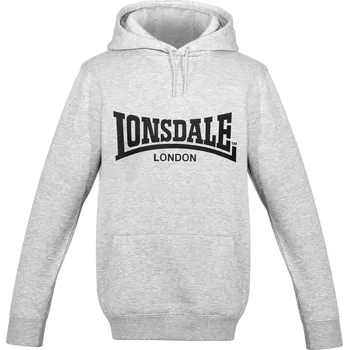 Pánské oblečení Mikina Lonsdale Grey M 1055971 M