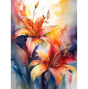 Mozaiková sada HUACAN DIAMOND PAINTING - DIAMANTOVÁ MOZAIKA - KVĚTINA 20