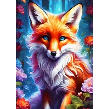 Diamantové malování HUACAN DIAMOND PAINTING - DIAMANTOVÁ MOZAIKA - LIŠKA 05