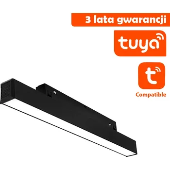LED panel DomenoLED Linia LED Do Szyn Magnetycznych DDCX-FG300-TY TUYA 12W CCT černá