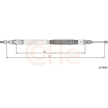 Auto-moto Tažné lanko, parkovací brzda COFLE 92.10.4664