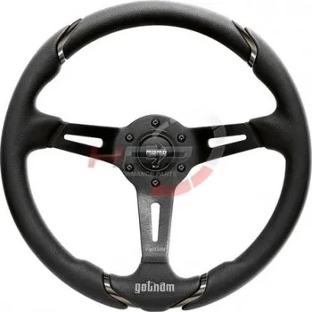 Tuning Volant Momo Gotham 350mm - černý/černý - kůže