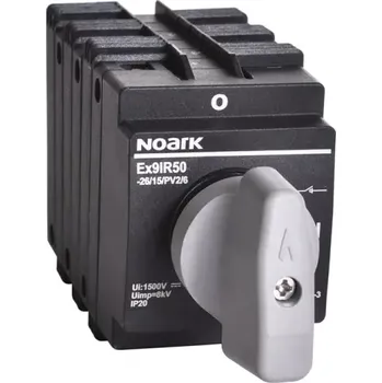 modulární přístroj a rozvaděč NOARK 113568 Ex9IR50-40/13/PV2/6 EU DC Otočný odpojovač 1300V DC, 40A, 6P (Ex9IR50-40/13/PV2/6 EU DC)
