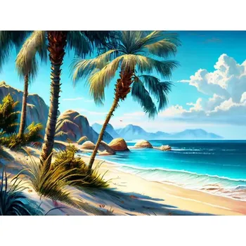 Mozaiková sada HUACAN DIAMOND PAINTING - DIAMANTOVÁ MOZAIKA - MOŘE 25