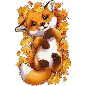 Diamantové malování HUACAN DIAMOND PAINTING - DIAMANTOVÁ MOZAIKA - LIŠKA 16